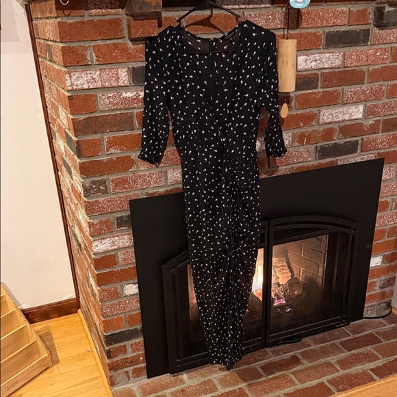 Lucky Brand Black Floral Long Sleeve Dress - Picture 2 of 7